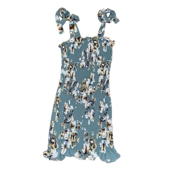 Free People Smocked Bodycon Mini Dress - Picture 1 of 7